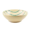 Puglia Handmade Puglia Teal Stripe Pasta Bowl, 28cm Sale
