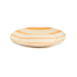 Puglia Handmade Puglia Yellow Stripe Dinner Plate, 27cm Outlet