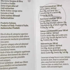 Galantino Puglian Extra Virgin Olive Oil in Arte Blue Glass Bottle, 500ml Sale