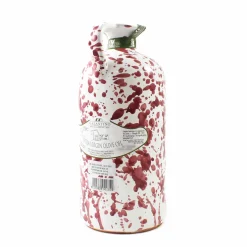 Galantino Puglian Extra Virgin Olive Oil in Burgundy Splatter Ceramic Bottle, 500ml Online