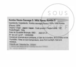 Sauvage Rausu Kombu for Dashi, 150g Online