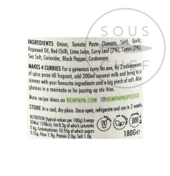 Rempapa Mamak Curry Leaf & Roasted Cumin, 180g Clearance