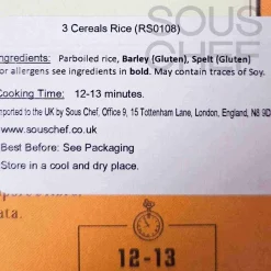 Riseria Campanini 3 Cereals Rice, 850g Outlet