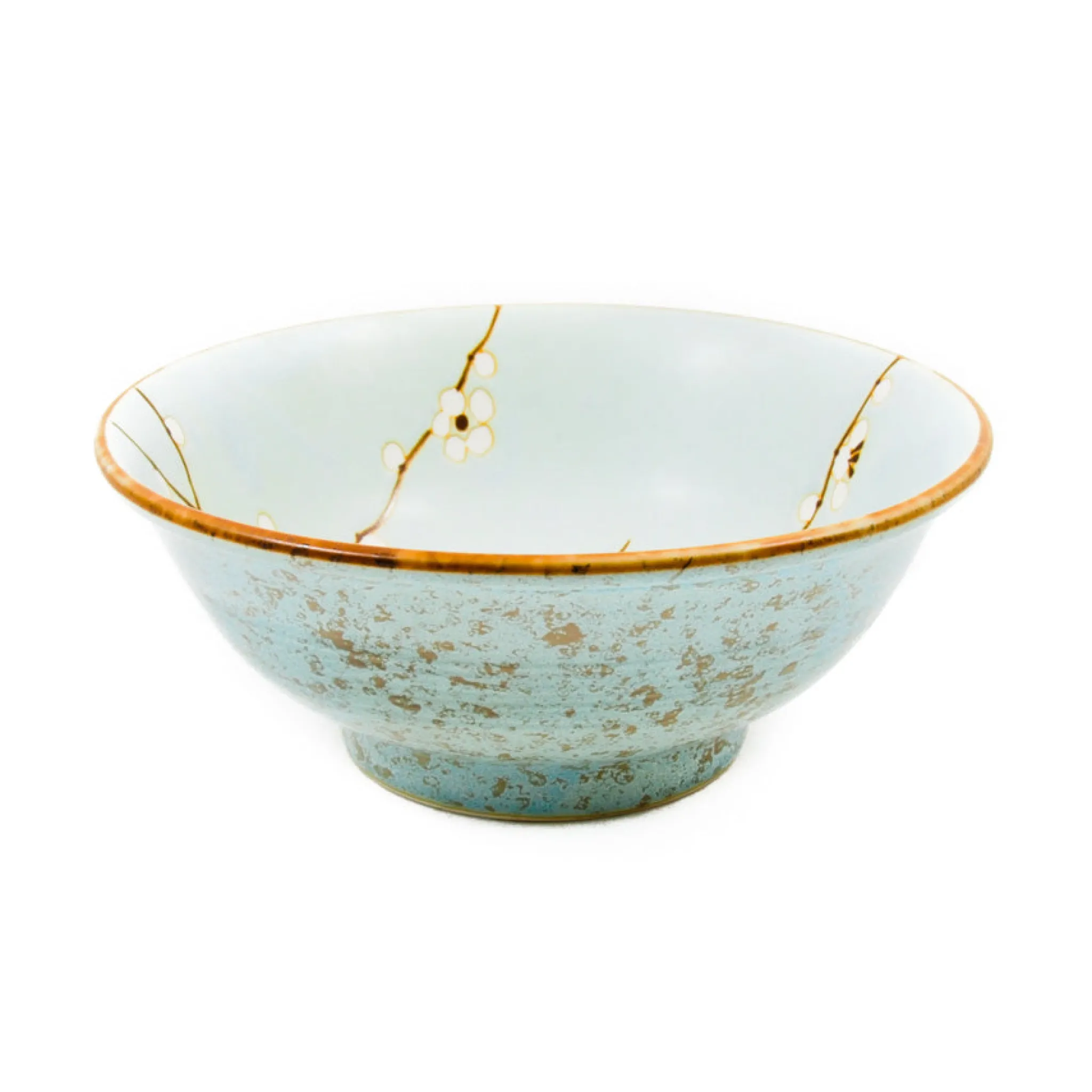 Kiji Stoneware & Ceramics Sakura Blossom Ramen Bowl, 21cm New