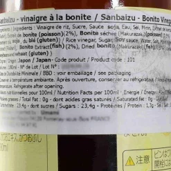 Sennari Sanbaizu Vinegar With Bonito, 180ml New