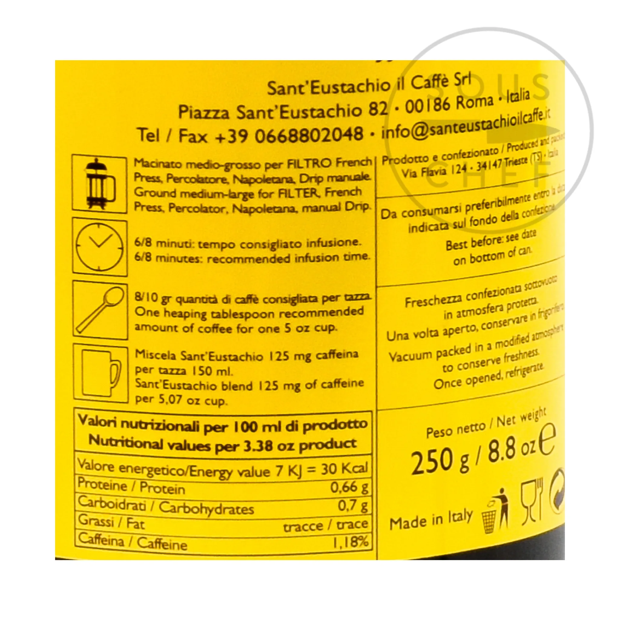 Sant 'Eustachio il caffe Sant'Eustachio Ground Coffee, 250g Sale