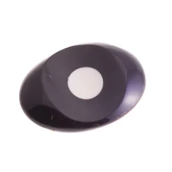 Sarah Petherick Black Horn Chopstick Rest with White Bone Dot, 4.5cm New