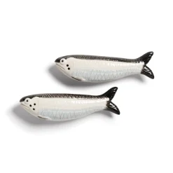 &Klevering Sardine Salt and Pepper Shakers Hot