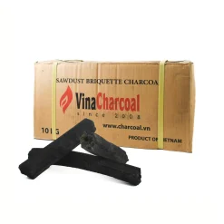 Vina Charcoal Sawdust Briquette Binchotan Charcoal, 10kg