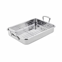 Scanpan Impact Stainless Steel Roasting Pan with Rack, 43x28cm Clearance