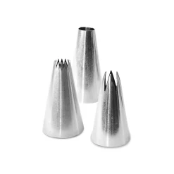 Carambelle Scrap Cooking Set of 3 Stainless Steel Macaroon Piping Nozzles Discount