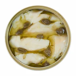 Sea Sisters Tinned Cornish Hake With Rosemary & Capers, 110g Outlet