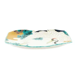 Seikou Porcelain Crane Rectangular Platter, 32cm Outlet