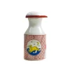 Seikou Porcelain Red Rabbit Motif Soy Sauce Pourer