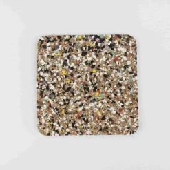 Liga Set of 4 Beach Clean Recycled Cork Square Coasters, 10cm Discount