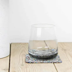 Liga Set of 4 Beach Clean Recycled Cork Square Coasters, 10cm Discount