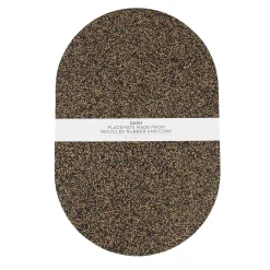 Liga Set of 4 Dash Recycled Oval Placemats, 40cm Sale