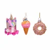 Vondels Set of 3 Desserts Bauble Tree Decorations Clearance