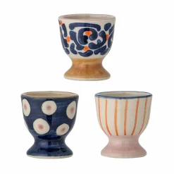 Bloomingville Set of 3 Eviaya Patterned Egg Cups Outlet
