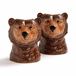 &Klevering Set of 2 Grizzly Bear Salt and Pepper Shakers Clearance