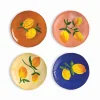 &Klevering Set of 4 Lemon Side Plates, 16cm Discount