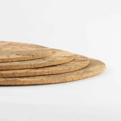 Liga Set of 4 Marbled Cork Round Placemats, 30cm Online