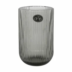 Bright Glassware Set of 6 Ribbed Green Highball Glasses, 430ml Hot