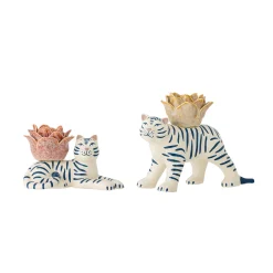 Bloomingville Set of 2 Rory Tiger Candle Holders Discount