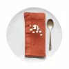 Linen Tales Set of 2 Rust Linen Napkins