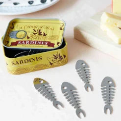 Balvi Set of 6 Sardine Snacking Forks in a Tin Online