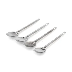 Le Brun Set of 100 Stainless Steel Canape 3-in-1 Spoons Best