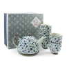 Kiji Stoneware & Ceramics Shizen Blue Japanese Teapot & Teacup Set Online