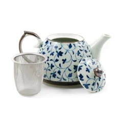 Kiji Stoneware & Ceramics Shizen Blue Japanese Teapot & Teacup Set Online