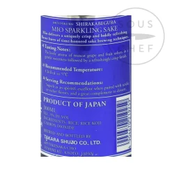 Shochikubai Mio Sparkling Sake, 300ml Outlet