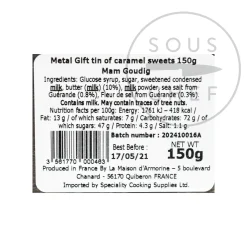 Maison D'Armorine Short Dated French Salted Butter Caramels in Gift Tin, 150g Outlet