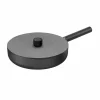 Skeppshult Noir Cast Iron Saute Pan with Lid, 28cm Best