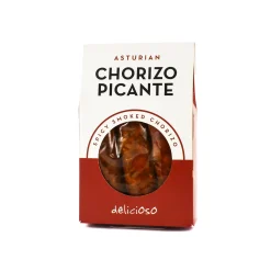 Delicioso Smoked Asturian Cooking Chorizo Picante, 250g Best