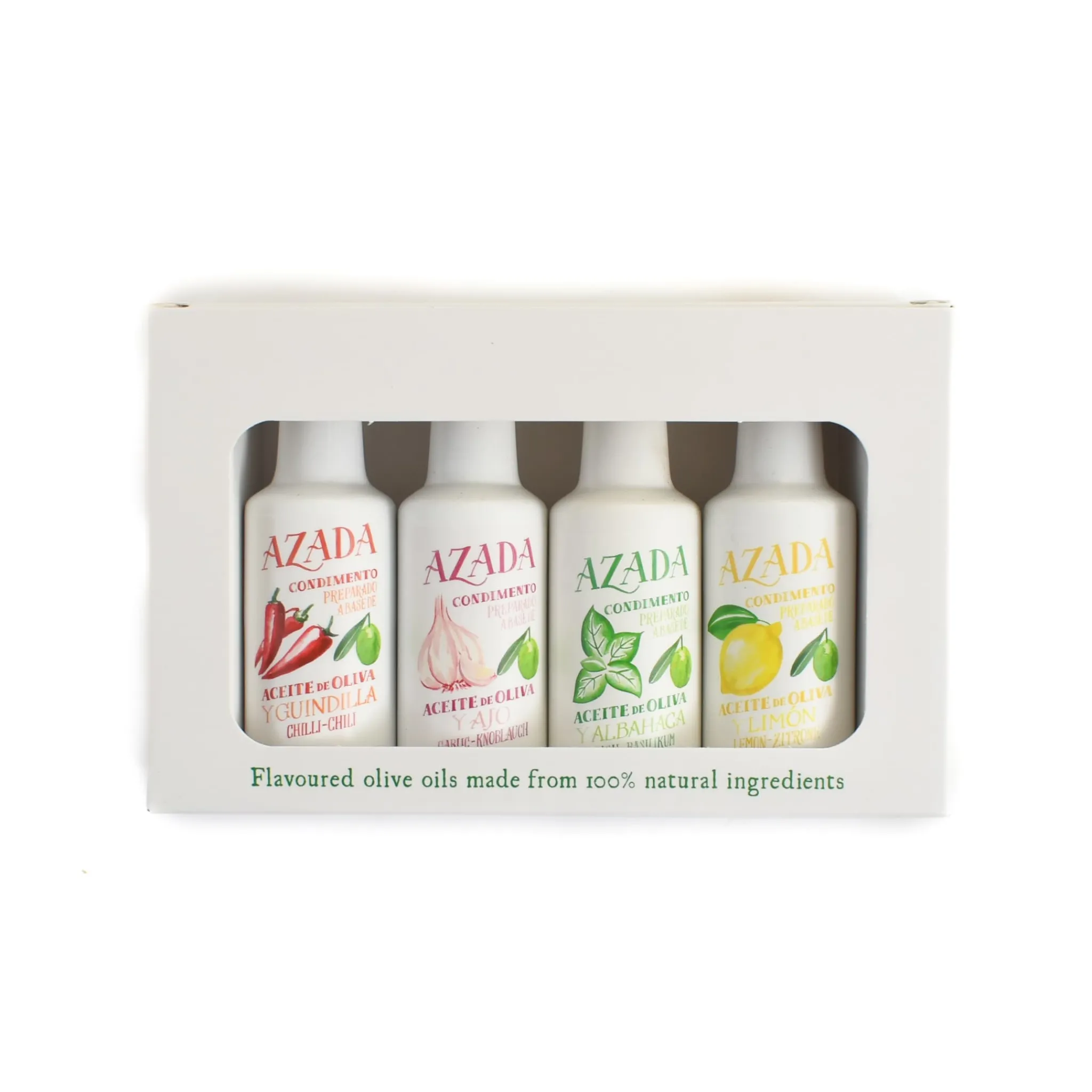 Delicioso Spanish Flavoured Olive Oil Set, 20ml x 4