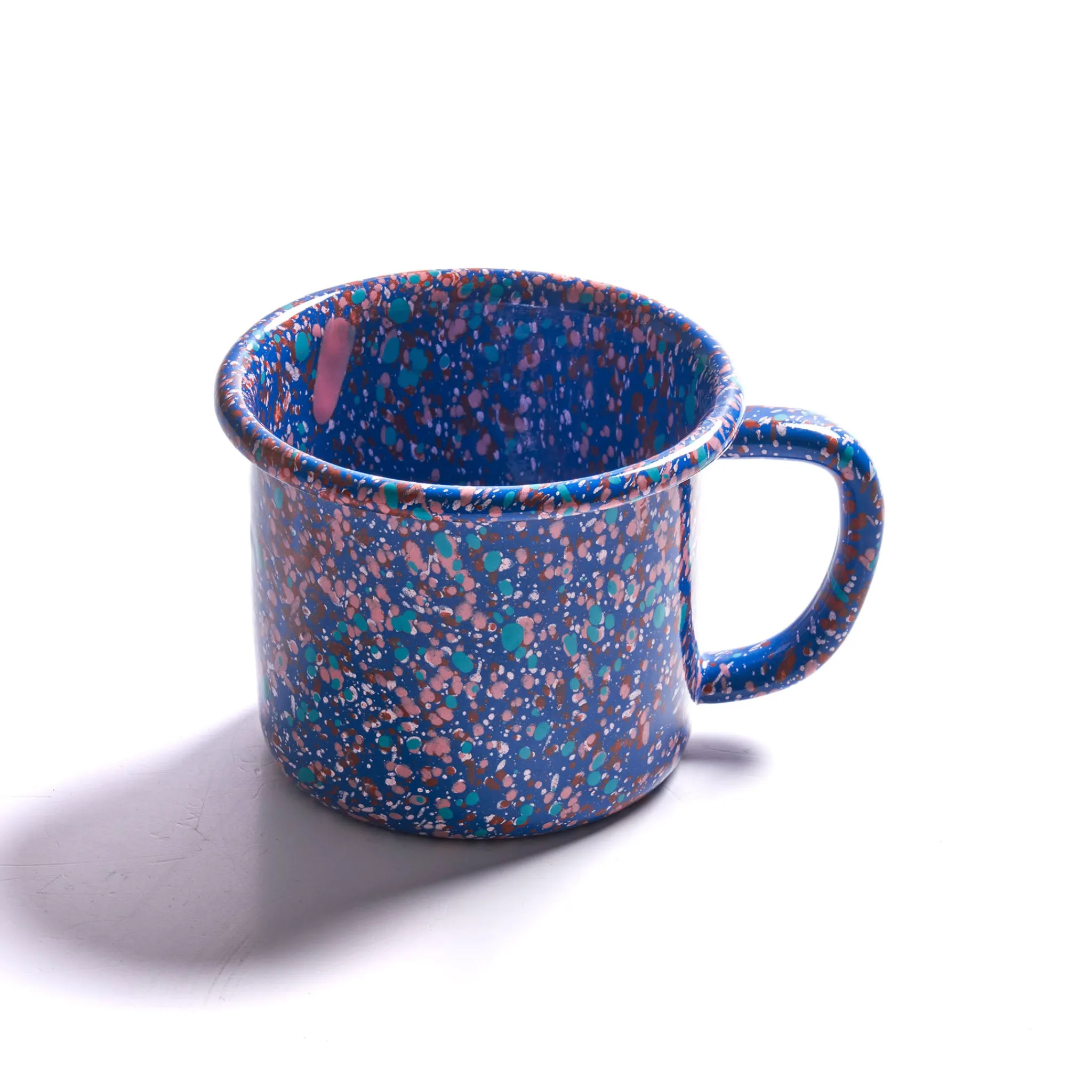 Kapka Enamel Splatter Fest Enamel Mug Cobalt, Blue, 350ml Sale