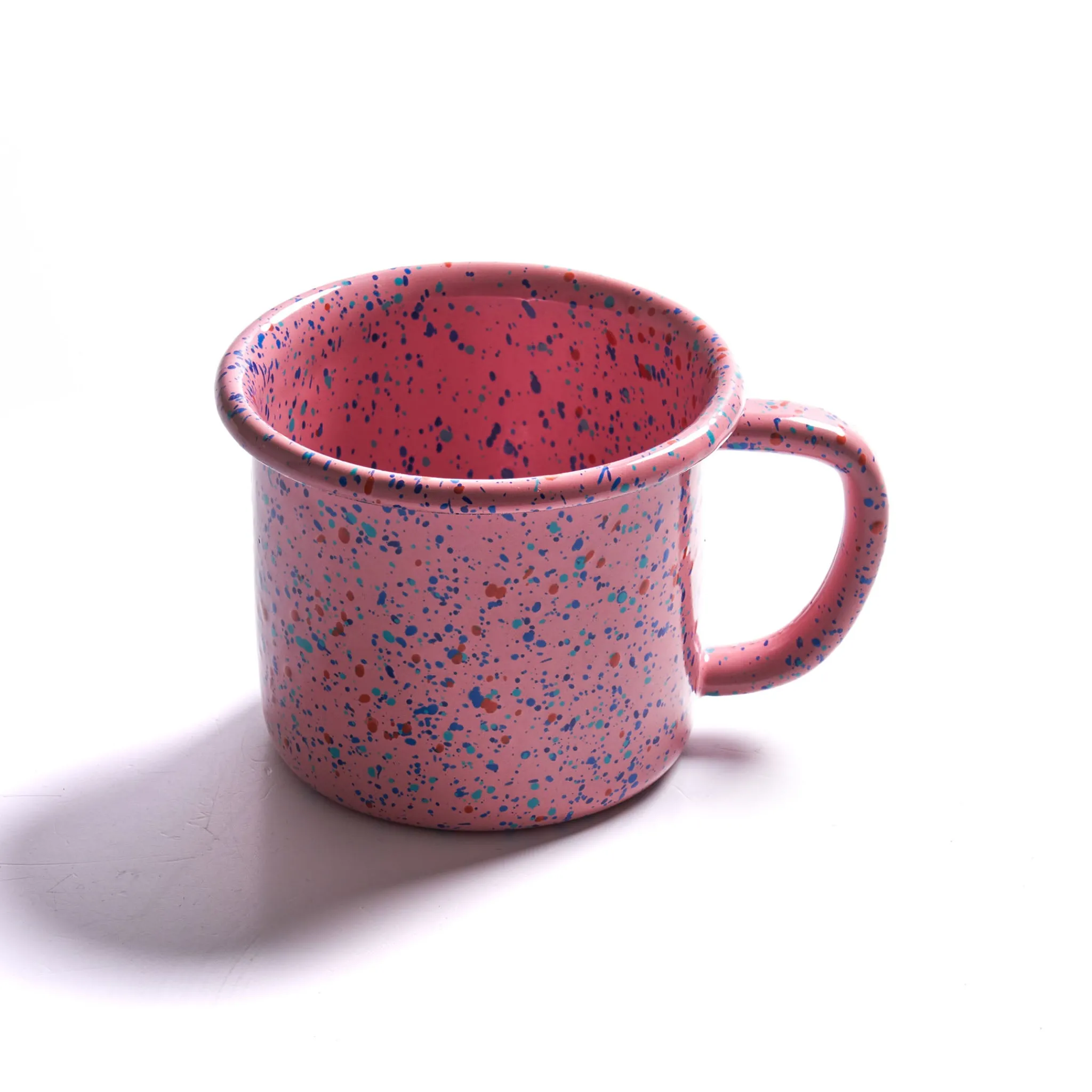 Kapka Enamel Splatter Fest Enamel Mug, Pink, 350ml Best
