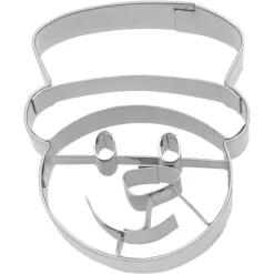 Birkmann Stainless Steel Snowman Head Cookie Cutter, 6cm