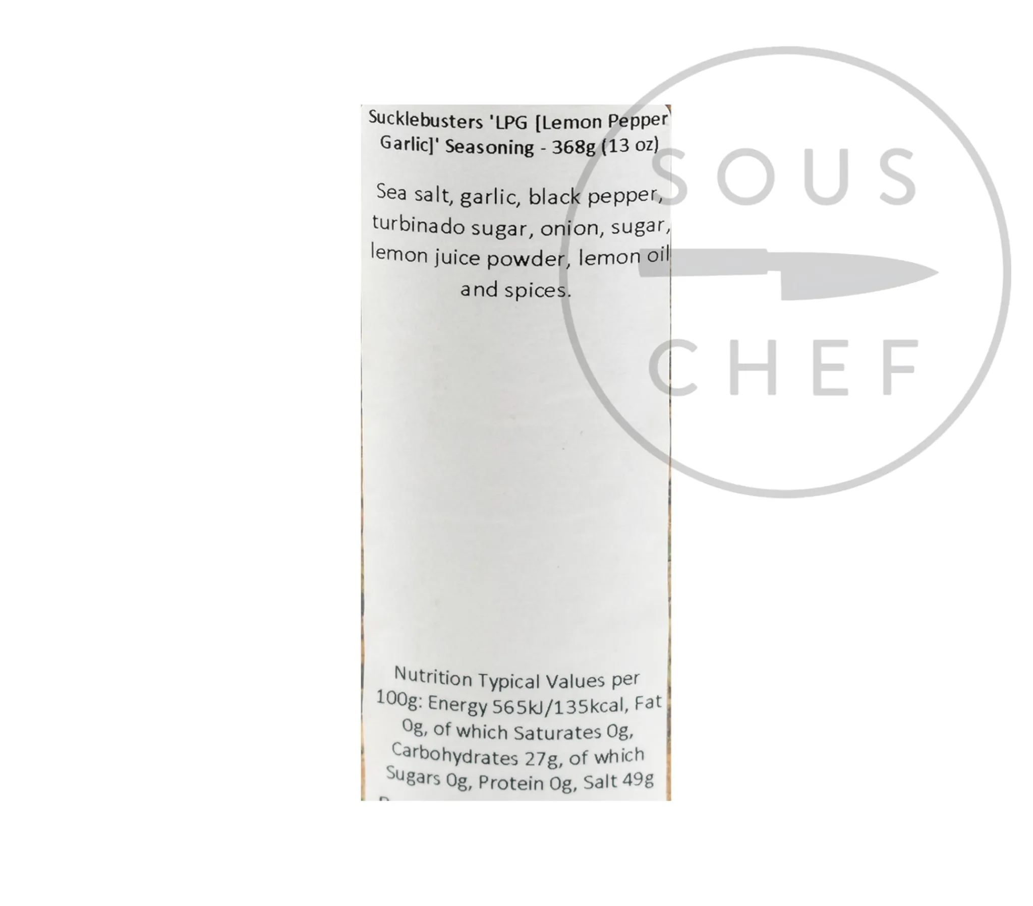 Sucklebusters Lemon Pepper Garlic Seasoning, 368g Outlet