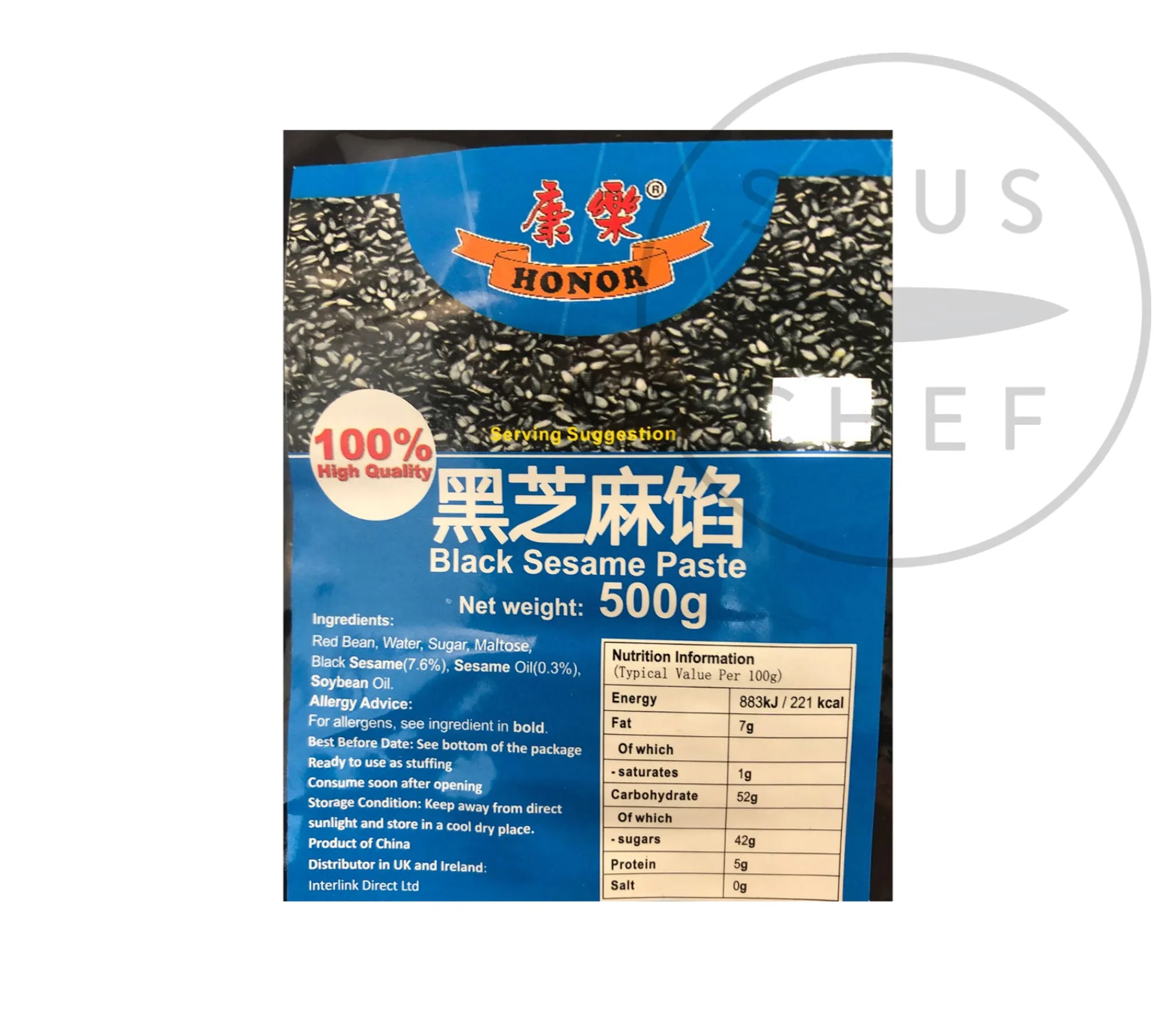 HONOR Sweetened Black Sesame Paste, 500g Sale