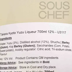 Takara Kyoto Yuzu Liqueur 12%, 700ml Clearance