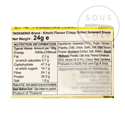 Tao Kae Noi Super Crisp Kimchi Flavour Seaweed, 24g Online
