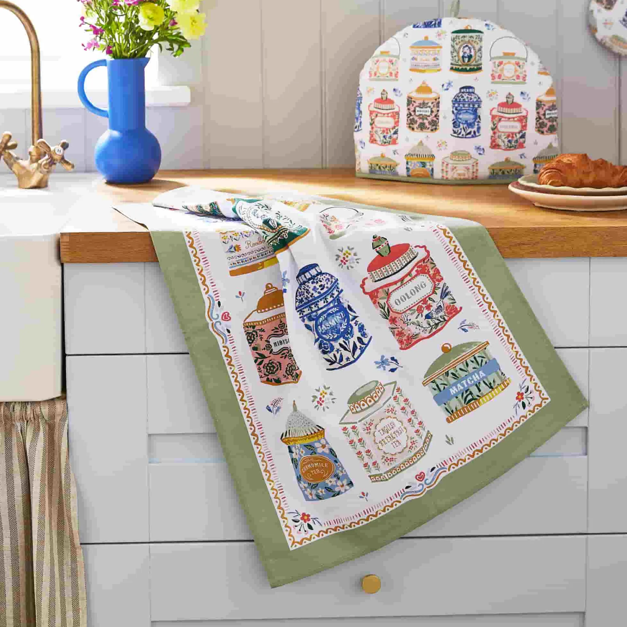 Ulster Weavers Tea Tins Cotton Tea Towel Clearance