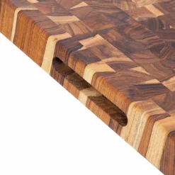 Teakhaus End Grain Butcher Block Rectangular Cutting Board, Medium New