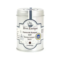 Terre Exotique Black Kampot Pepper PGI, 70g Hot