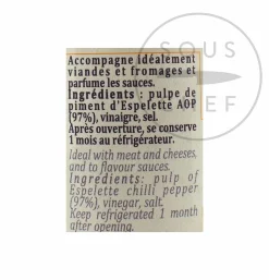 Terre Exotique Espelette Chilli Pepper Puree, 90g Outlet