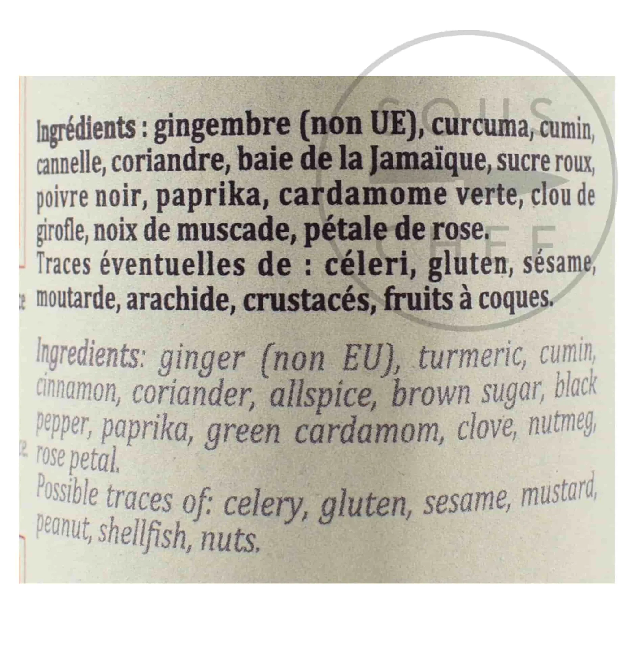 Terre Exotique Ras El Hanout Spices, 60g Sale